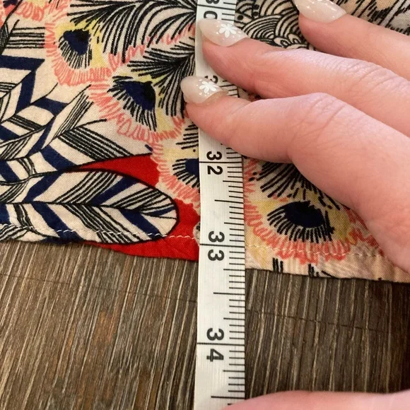 JODIFL Multicolor Printed dress with Red and Blue Accents - Picture 4 of 6